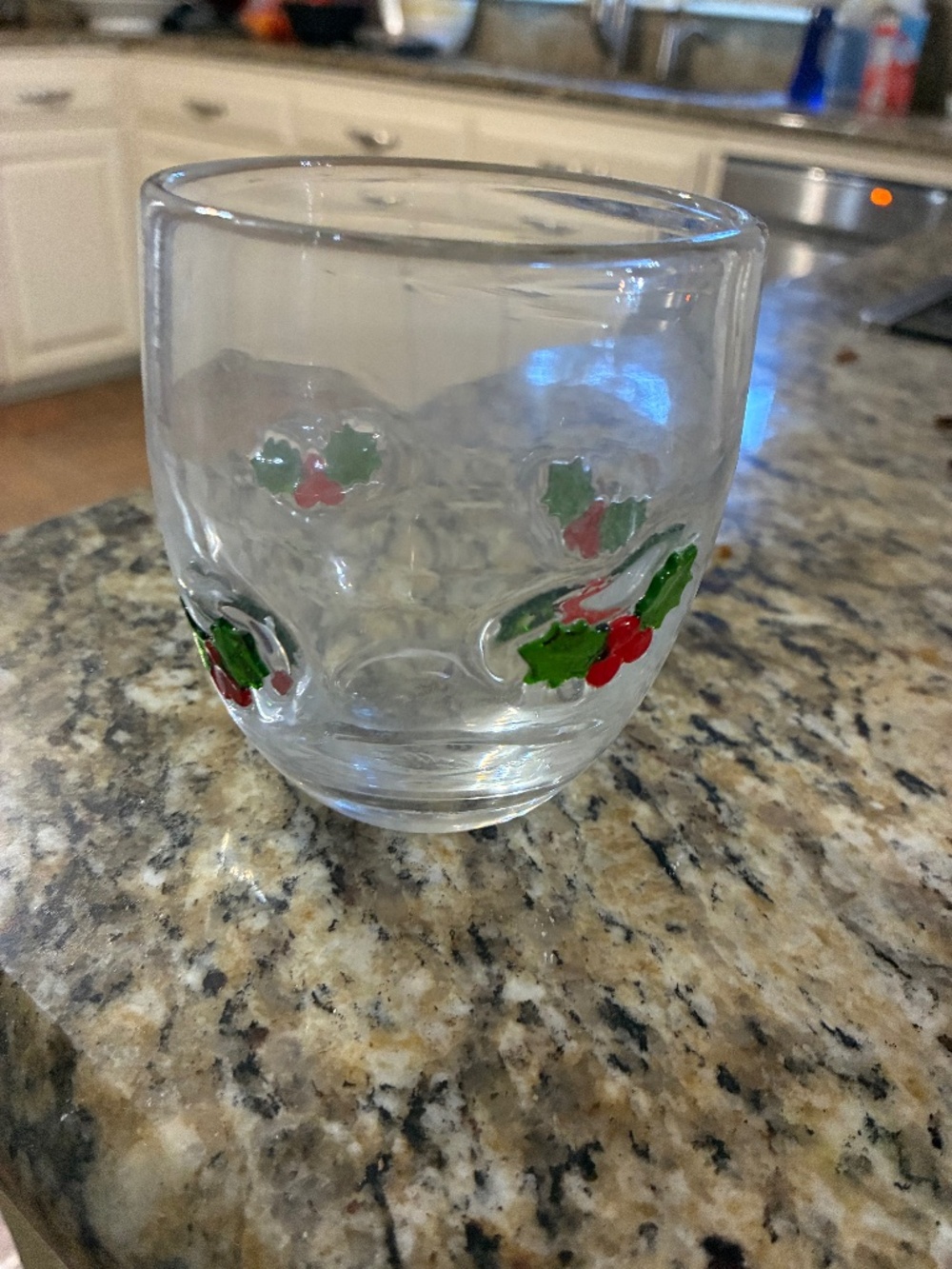 Williamsburg Holly Days Glasses (2) Sets of 4, 12oz, Christmas, (8) Glasses 🎄